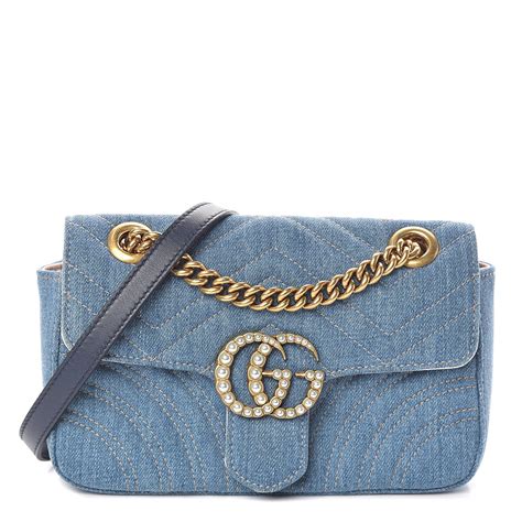 gucci mini denim bag.